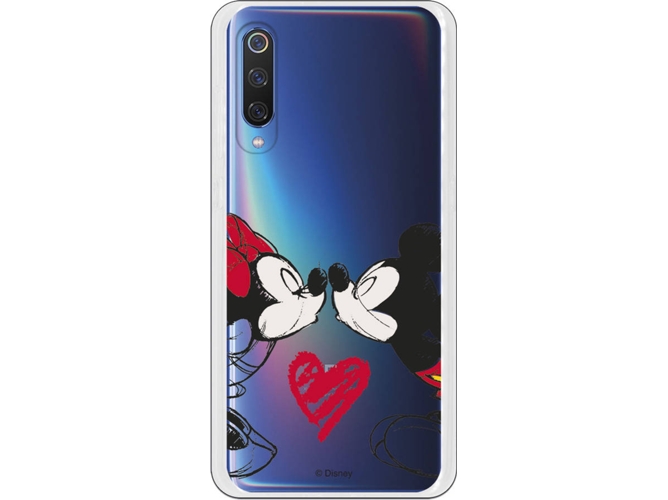 Carcasa Xiaomi Mi 9 DISNEY Mickey y Minnie Beso Multicolor