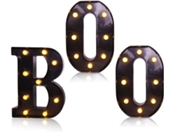 Decoración De Halloween Para El Hogar, Letras Luminosas Con La Palabra Boo - Para Fiestas De Halloween Y La Escuela