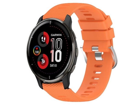 Correa para Garmin Venu 2 Plus 20 mm Naranja Color sólido Correa de reloj de silicona suave VENISYMLIS