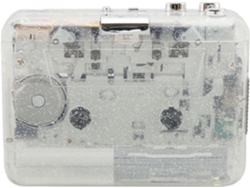 Convertidor de casete a MP3, estéreo de alta fidelidad, innovador estuche transparente retro, reproductor de casete Gokoco