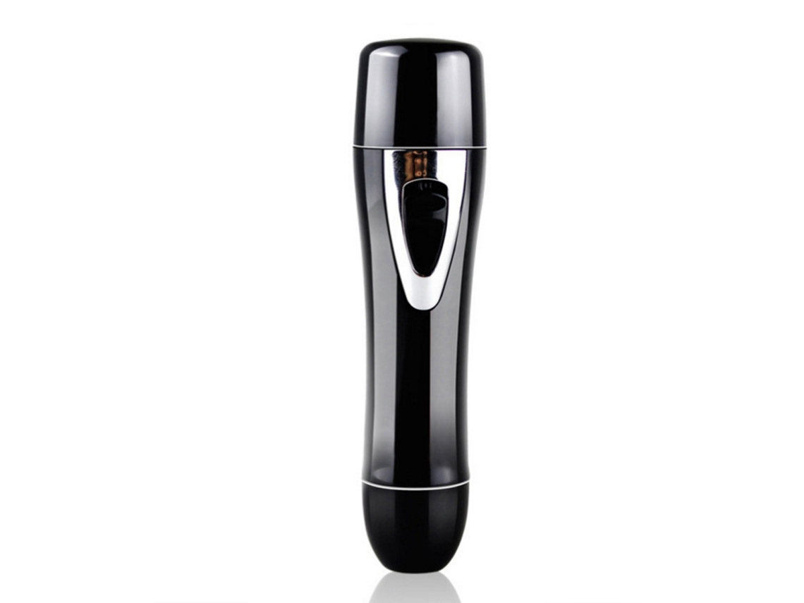 Set De Afeitadora Eléctrica Portátil Multifuncional Para Barba, Nariz, Oídos Y Cejas, Trimmer De Pelo Negro