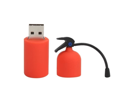 HURRISE Memoria USB de Dibujos Animados Pendrive USB de Dibujos Animados Extintor de Incendios Modelo U Almacenamiento en Disco de Computadora 16Gb
