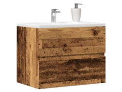Mueble De Baño Madera De Ingeniería Envejecida 60x38,5x45 Cm