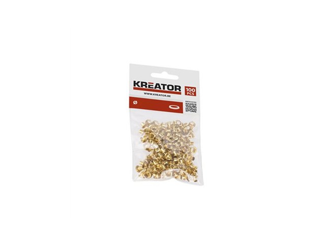 Bolsa De 100 Ojetes De Latón 4mm Krt616102 Kreator