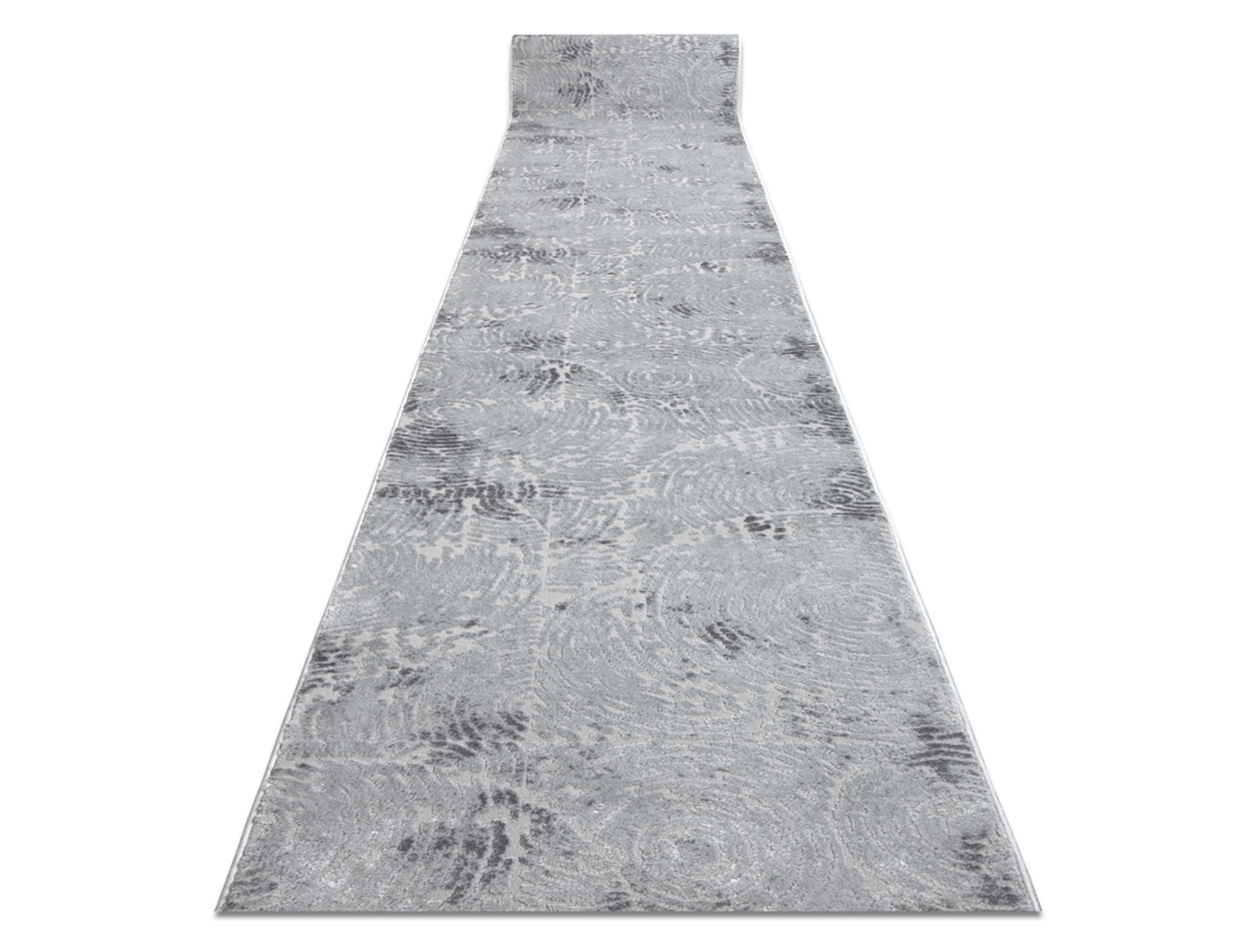 Alfombra de Pasillo Structural Mefe 8725 Dos Niveles de Vellón Gris 100 cm