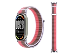 Pulsera de nailon con conector metálico para Xiaomi Mi Band 10/9/8 con diseño ondulado, correa de repuesto CHABERLU