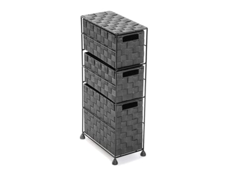 Cajonera de Tela 3 cajones 155 x 28 x 57 cm Gris TIENDA EURASIA