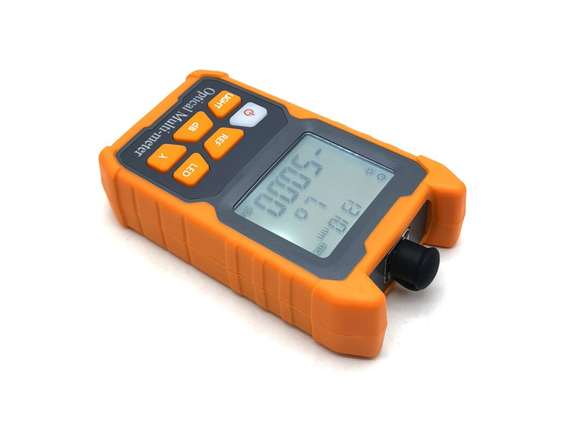 Medidor De Potencia Óptica Portátil -50-26dbm Probador De Fibra Óptica Interfaz Universal Fc Sc St 800-1700nm