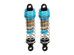 Mali 2 Peças Amortecedor Hidráulico de Carro Rc 76mm Alumínio para Scy 16101 16102 16103 16201 1/16 Azul
