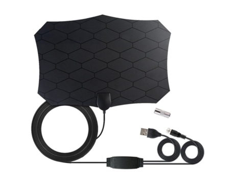 Antena de TV Digital de 120 millas, antena HDTV de 25DB con amplificador, amplificador de señal, radio Fox DVB-T2, antena de rejilla satelital inte...