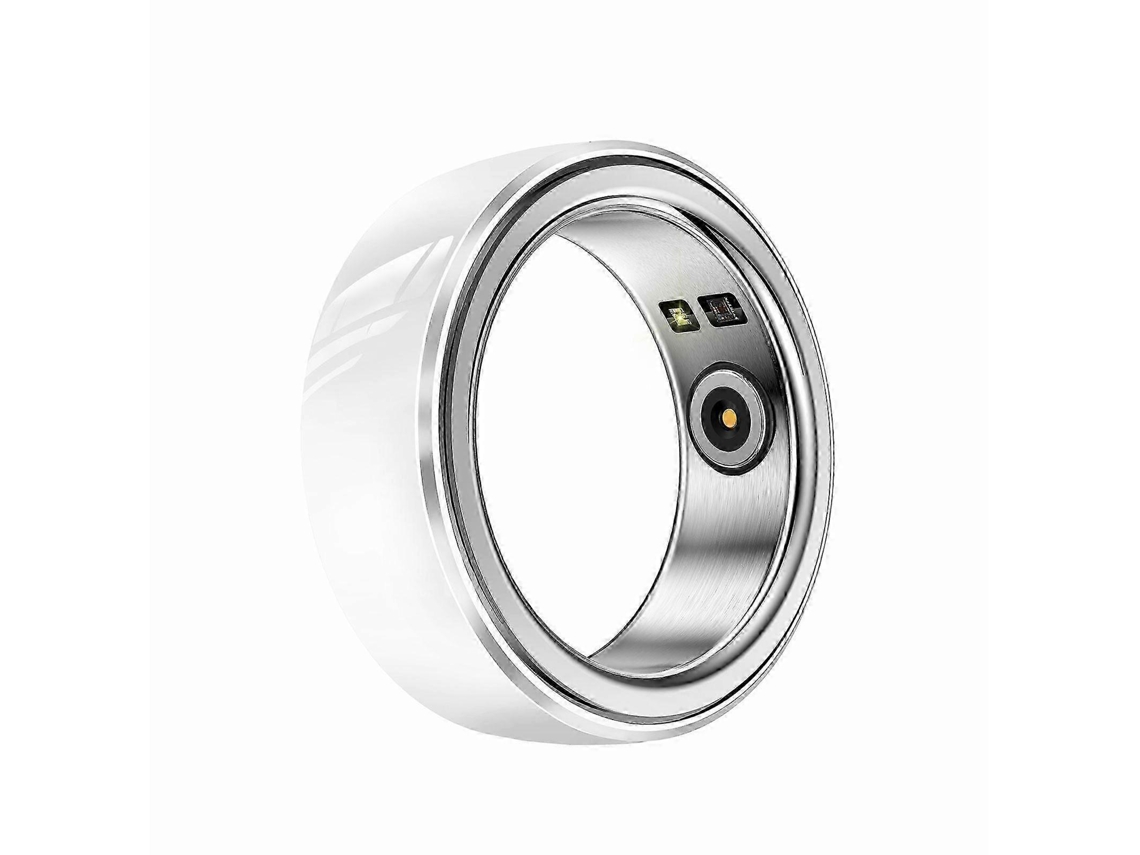 Anillo inteligente con monitor de frecuencia cardíaca, sueño, oxígeno en sangre y presión arterial, Android/iOS, color blanco, Jinyubo Store