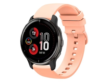 Correa para Garmin Venu 2 Plus 20 mm Correa de reloj de silicona suave de color sólido rosa VENISYMLIS