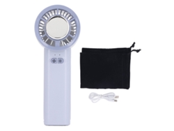 Ventilador De Escritorio Portátil Con Función De Refrigeración, 3 Velocidades, Recargable, Azul, Ideal Para Viajes.