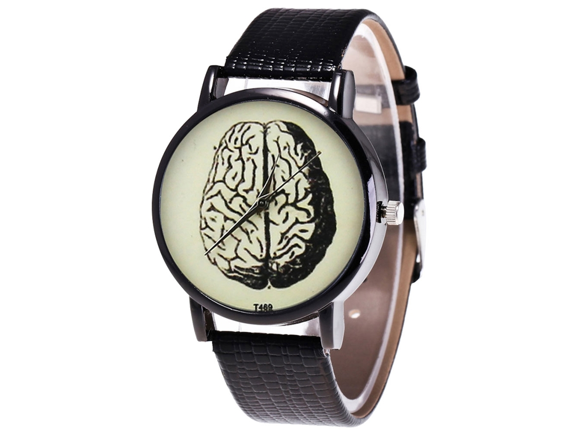 Reloj De Pulsera Analógico De Cuarzo Con Correa De Poliuretano - Regalo Elegante Para Hombres Y Mujeres - Negro