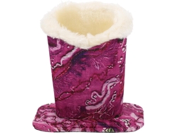 Elegante Práctico Soporte Gafas Cuero Ideal Oficina Salón Protege Diseño Único Reutilizable Rosa Tus Sol