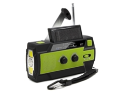 Rádio Hand Crank Portable Solar Rechargeable With Built-In Rechargeable Battery Am/Fm 4000Mah