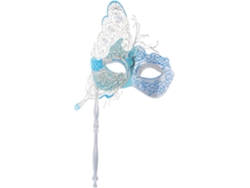 Máscara Metálica De Carnaval Veneciano Con Elegante Tallo, Máscara De Baile De Máscaras Para Mujer.