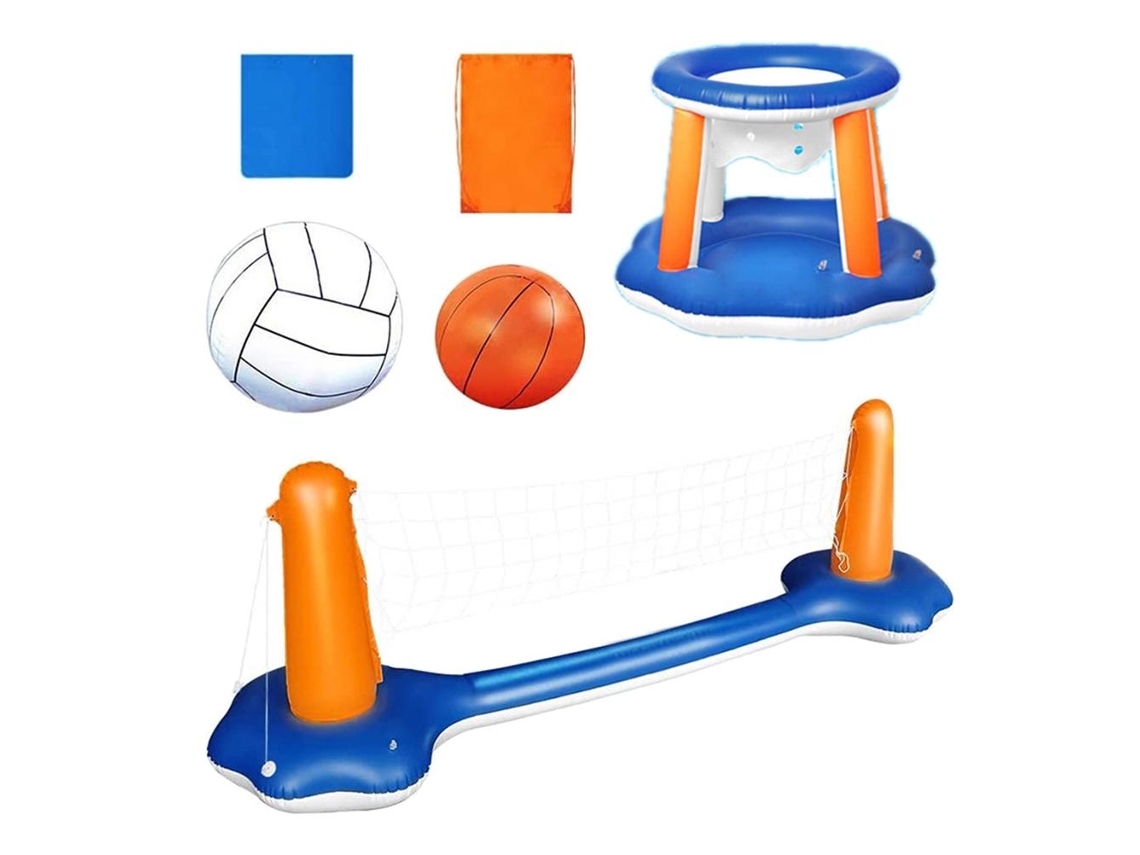 Brinquedo De Piscina (rede De Voleibol E Cesto De Basquete)