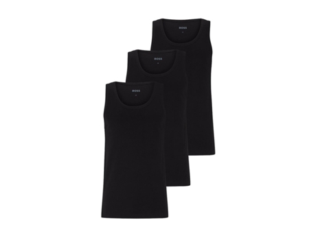 Pack de 3 Tops Interiores Hombre HUGO BOSS (XXL - Algodón - Negro)
