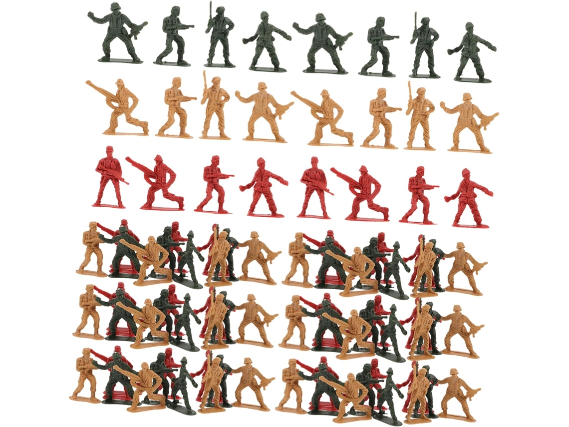 200 Figuras De Soldados De Plástico En Miniatura Para Decoraciones Militares Y Juegos Educativos