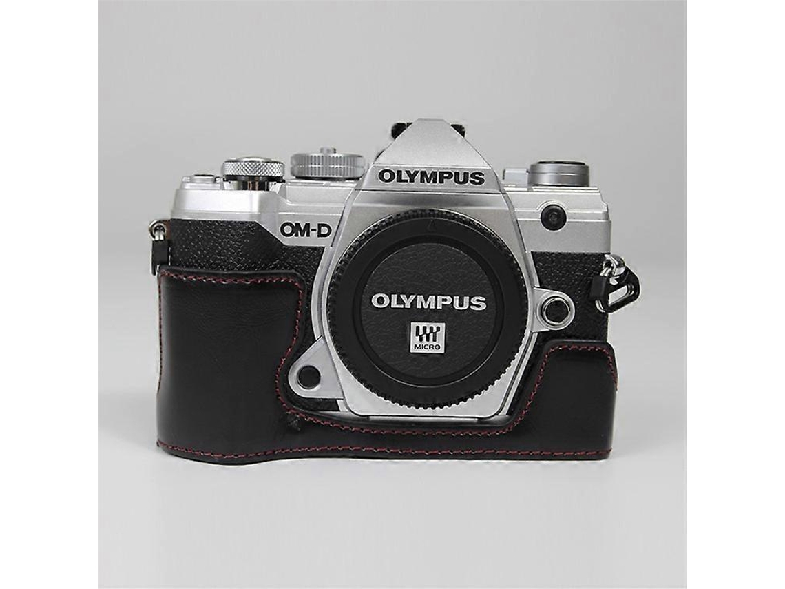 Funda protectora de piel sintética para cámara compatible con Olypus E-M5 Mark III Facpoet