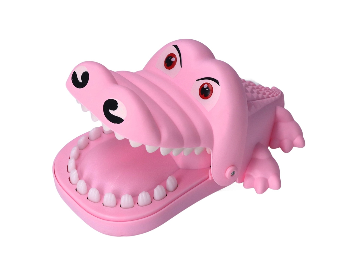 -juego De Dentista Con Dientes Juguete Interacción Padre-hijo Boca Morder Dedo Con Luz Y Música Rosa