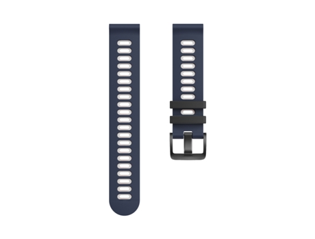 Pulseira de relógio de silicone para Garmin Forerunner 245 Huawei/Huami BlancoAzul 20 mm