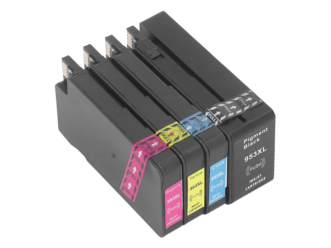 Set De Cartuchos De Tinta Bk C M Y Colorfast Para Officejet Pro 7720 7730 7740 8210 8218 8710