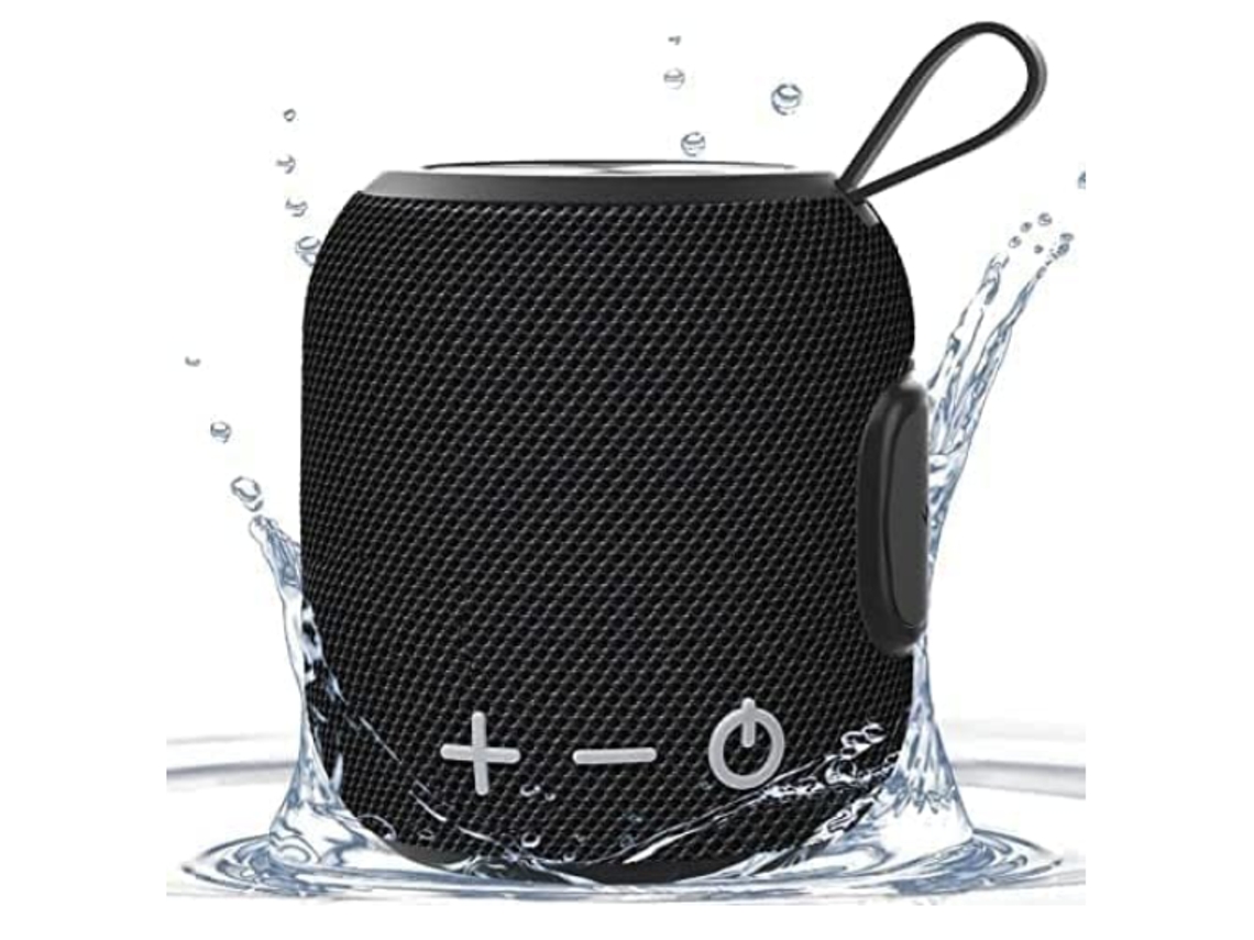 Altavoz Bluetooth portátil, minialtavoz inalámbrico de emparejamiento dual Yizhood Bluetooth 5.0 (negro)
