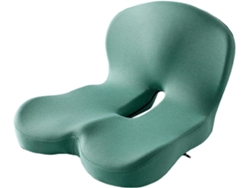 Cojín De Asiento De Espuma Viscoelástica 2 En 1, Almohada De Apoyo Lumbar Verde Gertiz