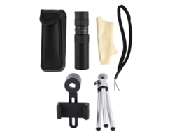 Telescopio monocular con zoom 10-30x25, visión de largo alcance para exteriores y observación.