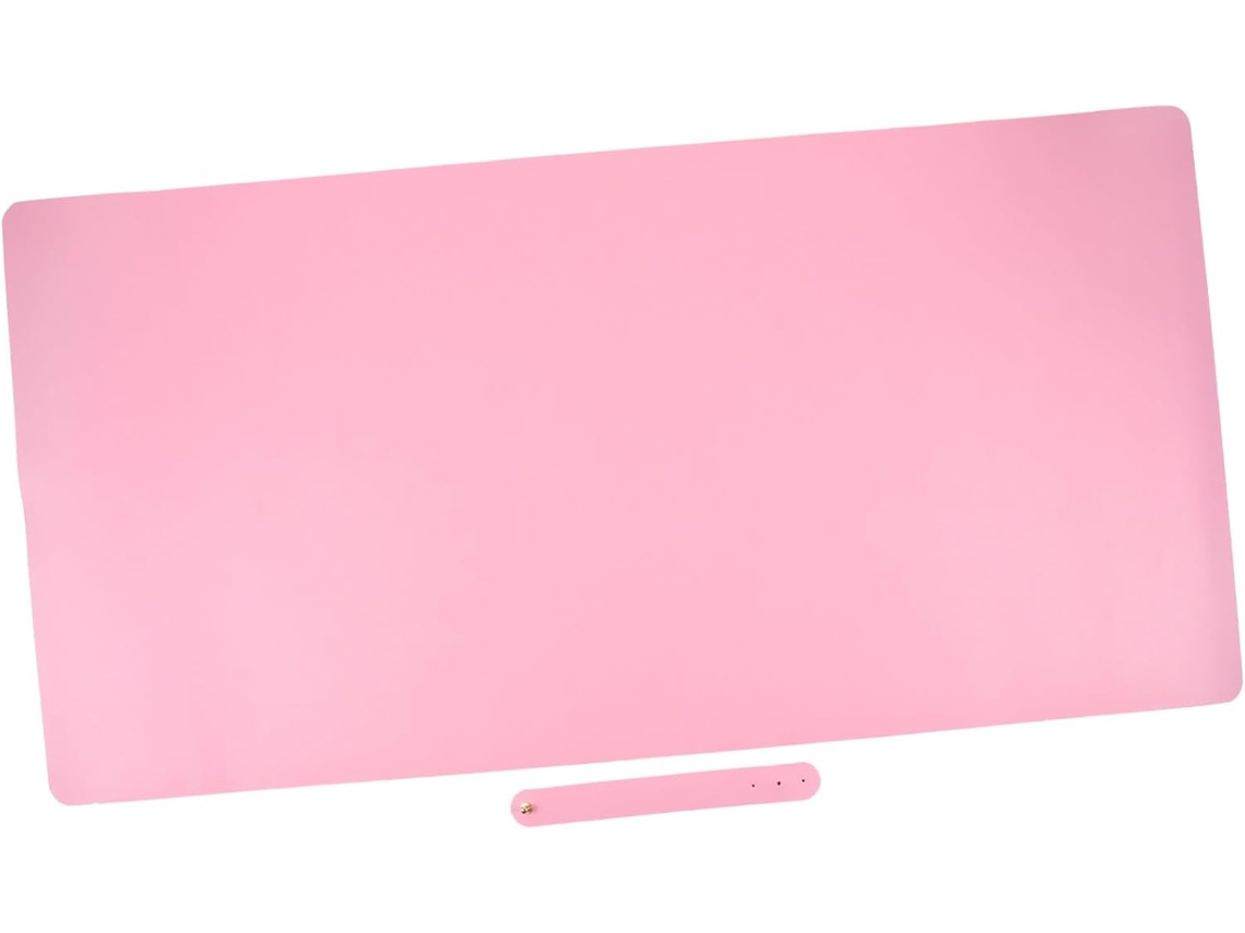 Alfombrilla De Ratón Rosa Antideslizante De Pu Resistente Al Calor, Práctica Y Elegante Para Escritorio.