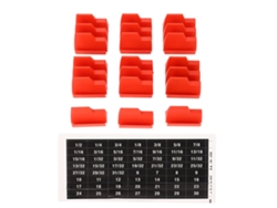 Llavero Magnético Modular Con Capacidad Para 20 Piezas, Organizador Compacto, Abs Rojo.