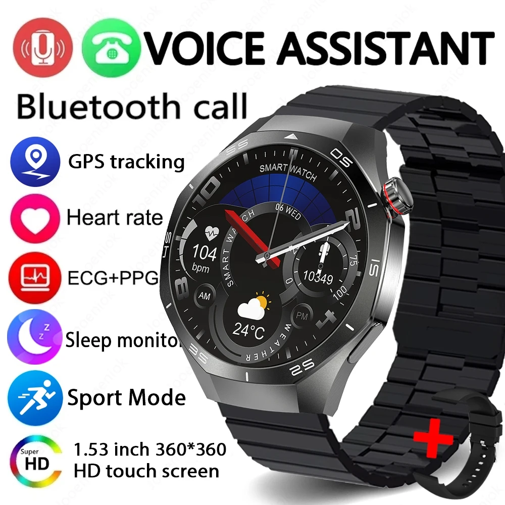 Smartwatch MDUG con Gps, Nfc, Monitoreo de Frecuencia Cardíaca y Chamadas Bluetooth (yingang)