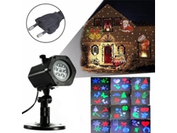 Proyector Led Giratorio Para Navidad Y Halloween, Luz Exterior Impermeable Para Jardines Y Paredes, Decorativo Para Fiestas Y Cumpleaños.