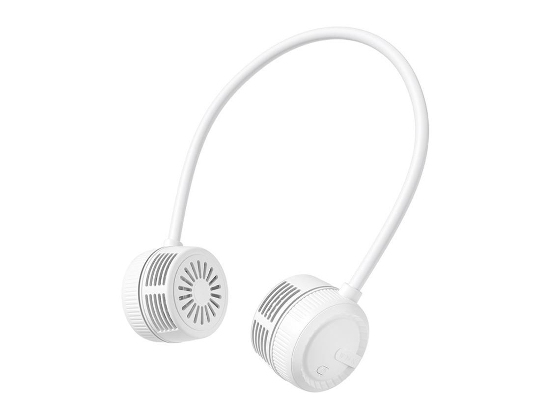 Ventilador Plegable Para Colgar Del Cuello, Mini Ventilador Portátil Y Silencioso - Blanco