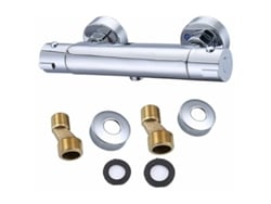 Grifo de ducha termostático Grohe Starlight RV con tope de seguridad de 100 °F y acabado cromado pulido para una solución de baño lujosa y segura