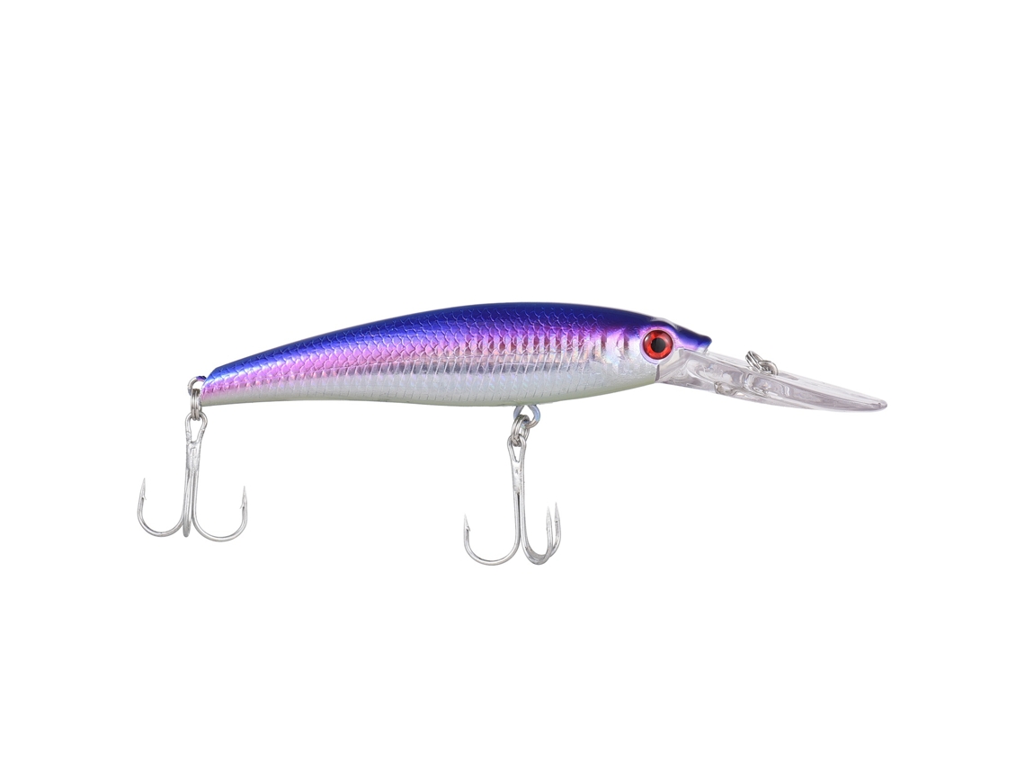 Lure De Pesca Ultra Long Casting 20cm Minnow Sumergible Para Agua Salada Con 2 Anzuelos Para Lubina Grande