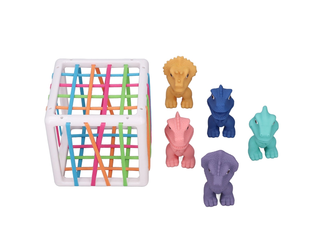 Juguete De Clasificación Sensorial Con Bandas Elásticas, Formas De Dinosaurio Para Bebés