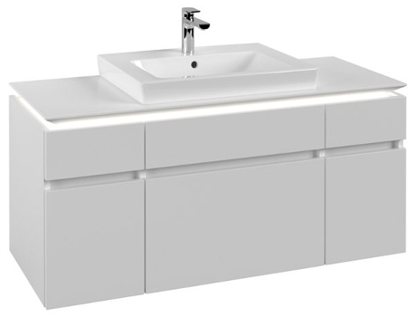 Villeroy &amp Boch Legato Unidad de lavabo B683 1200x550x500mm centrada en el lavabo iluminación LED