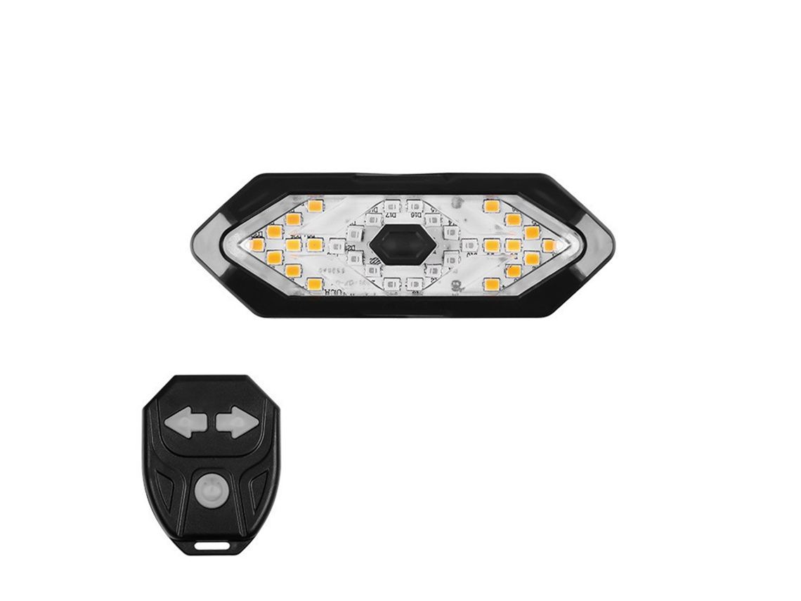 Luz Trasera Para Bicicleta Con Intermitente, Resistente Al Agua, Led Recargable Por Usb Con Mando A Distancia Para Ciclismo Nocturno.