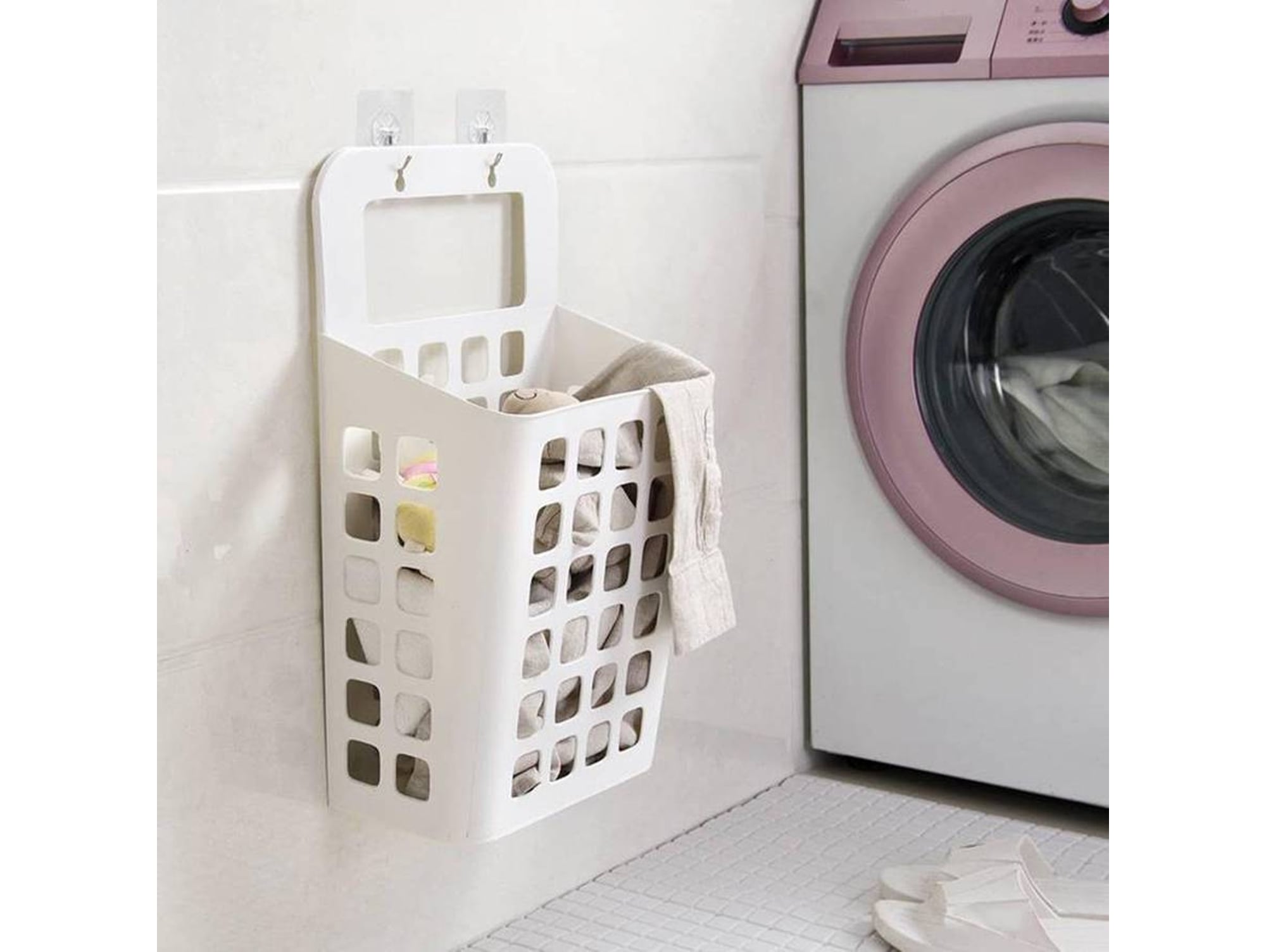 Cesta de Ropa Sucia HEAN Blanco