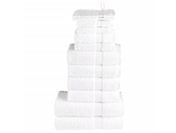 Juego De Toallas Premium Solund 12 Unidades Blanco 600 Gsm Wsd602058