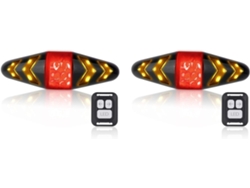 2 Luces Traseras Para Bicicleta Con Intermitentes, Led Recargables Ultrabrillantes De Advertencia De Seguridad