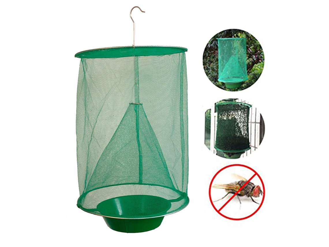 Jaula colgante para atrapar moscas para jardín y huerto