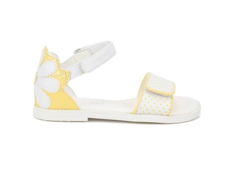 Sandalias Niños GEOX JR Karly Girl Amarillo, Blanco (30,0 eu)