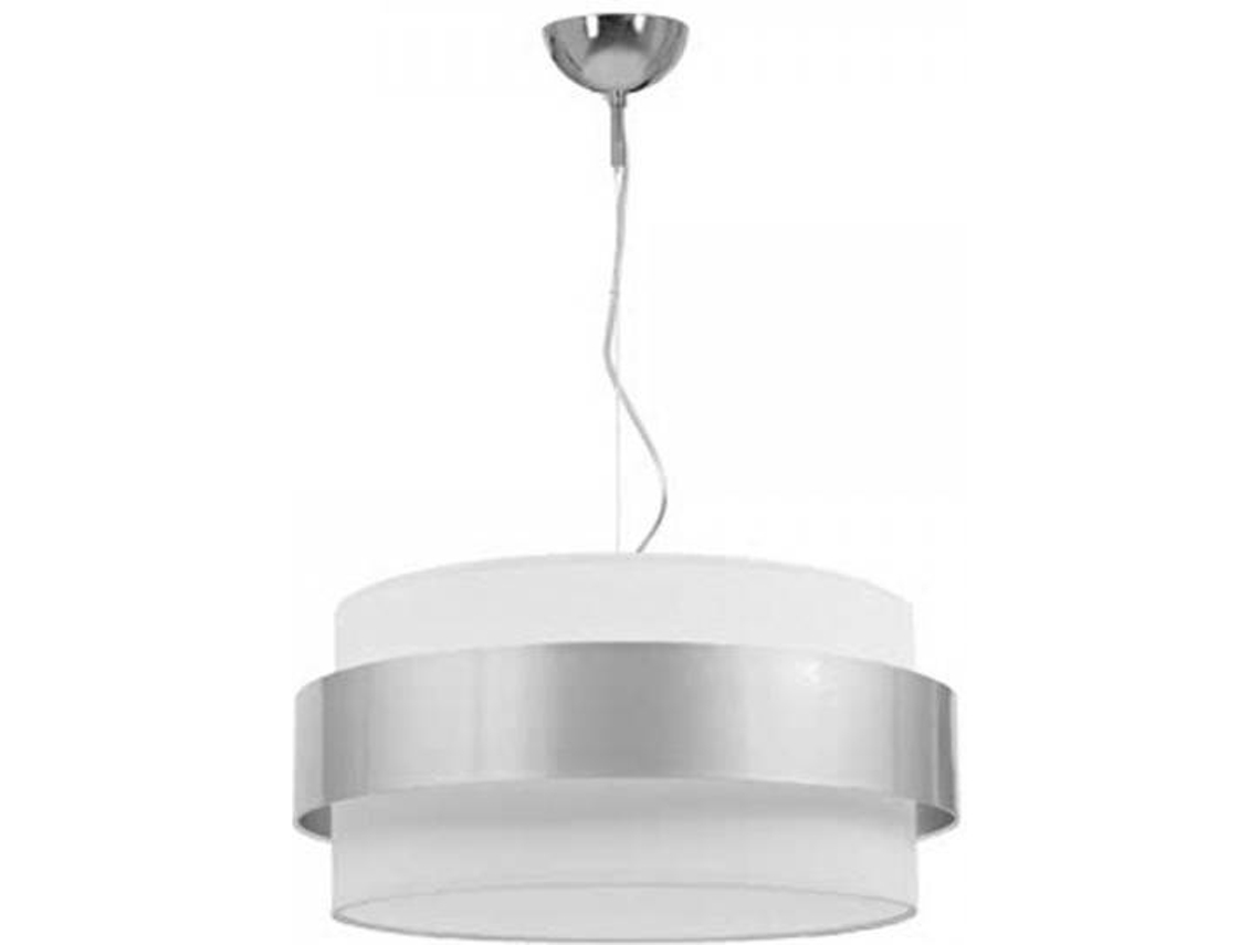 Lámpara de Suspensión FABRILAMP Bremen (Blanco - E27 - 60 W - Textil)