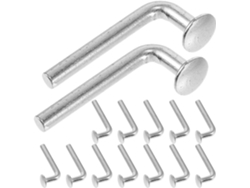 5x47 50 Pernos De Seguridad Galvanizados Para Estanterías De Palets, Tipo L Mm,