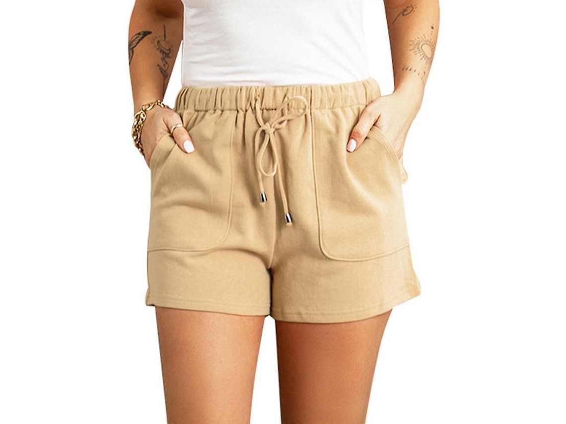 2026-pantalones Cortos Deportivos Para Mujer Con Cintura Elástica Y Cordón Para Gimnasia Y Correr