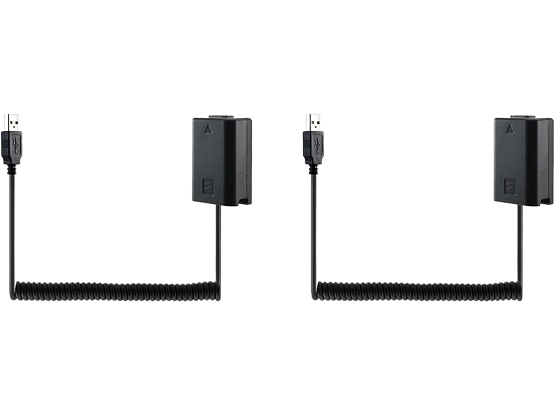 Cables De Carga Usb Np-fw50, Batería Ficticia Con Resorte Para A7 A7r A7s A7m A7ii A7s2 A7m2 A7r2